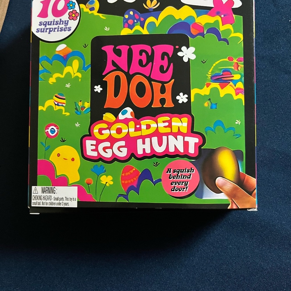 Nee Doh Golden Egg Hunt 10 miniature squishies and Extras - Picture 2 of 2